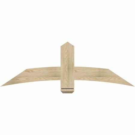 Ekena Millwork Bellingham Rough Sawn Timber Gable Bracket, Douglas Fir, 60"W x 20"H x 2"D x 6"F, 8/12 Pitch GBW060X20X0206BEL00RDF